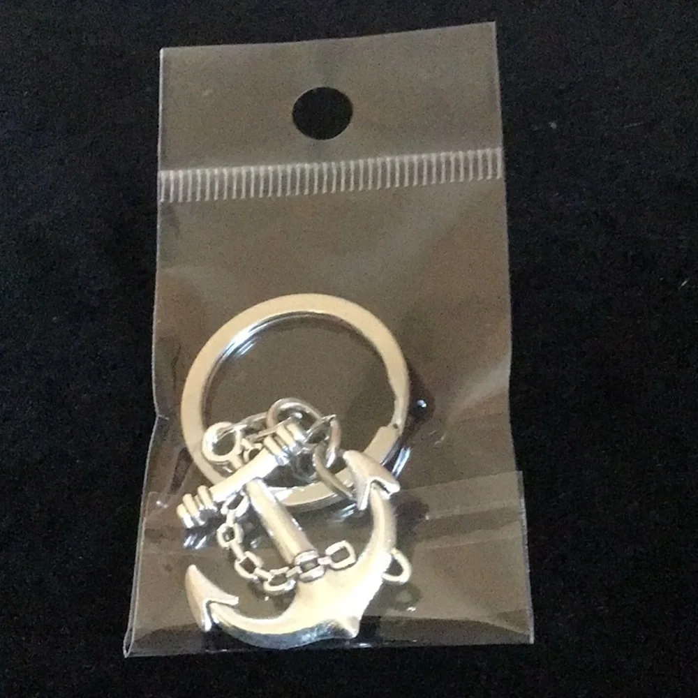 Ship Anchor Keychain Stainless Steel New